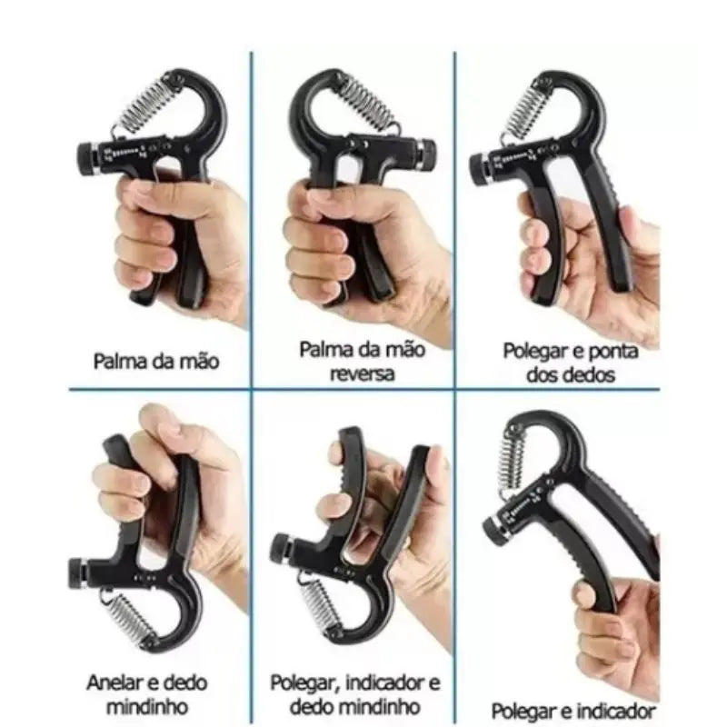 Flexor de punho do antebraço com mola ajustável