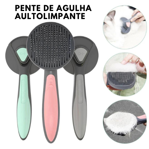 Escova removedora de pêlos de cães e gatos